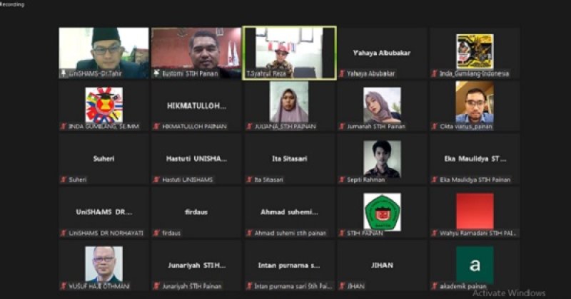 STIH Painan Bekerjasama dengan ASEAN Lecturer Comunity Gelar Webinar Internasional