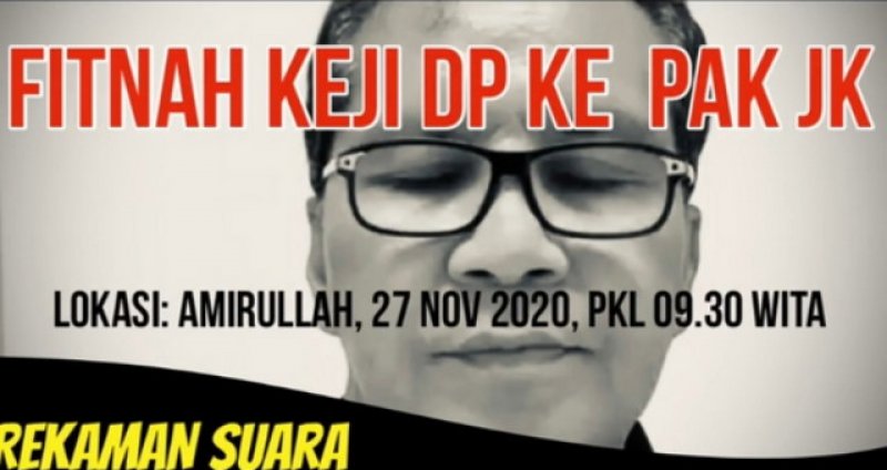 Beredar, Video Rekaman Percakapan Mirip Suara DP Fitnah JK