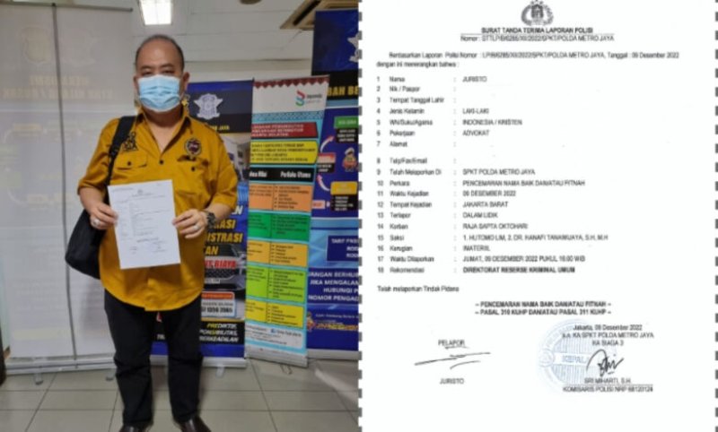 Advokat Juristo Polisikan LQ Indonesia Law Firm Terkait Dugaan Pencemaran Nama Baik