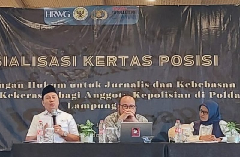 Kompolnas Melakukan Sosialisasi Perlindungan Hukum untuk Jurnalis di Lampung