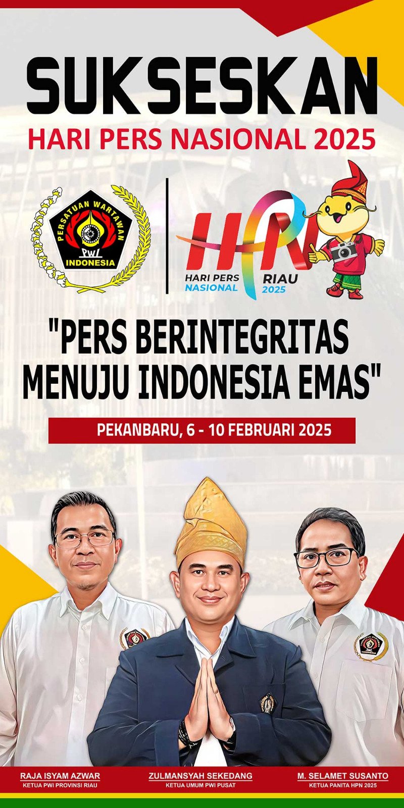 Persiapan Sudah 100 Persen, HPN  2025 di Riau Siap Dilaksanakan