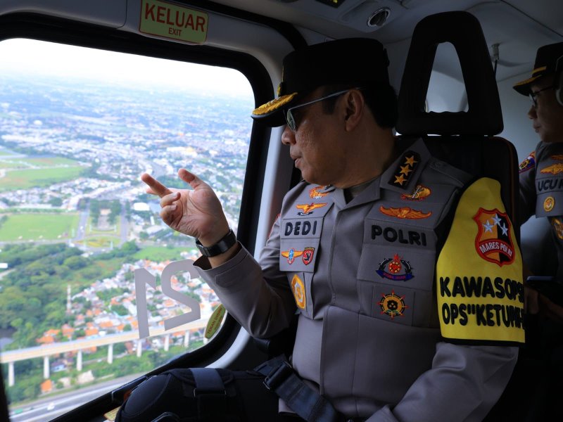 Dari Pantauan Udara Irwasum Polri Ungkap Titik Rawan Arus Mudik 2025