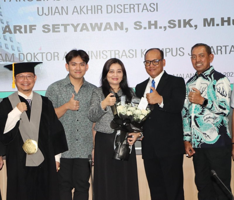 Kapolrestabes Medan Kombes Pol Gidion Raih Doktor di Universitas Brawijaya 