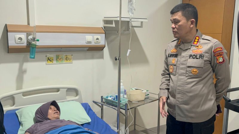 Kapolresta Bandara Soetta Berikan Bantuan Kesehatan Kepada Istri si Kakek Pencuri HP