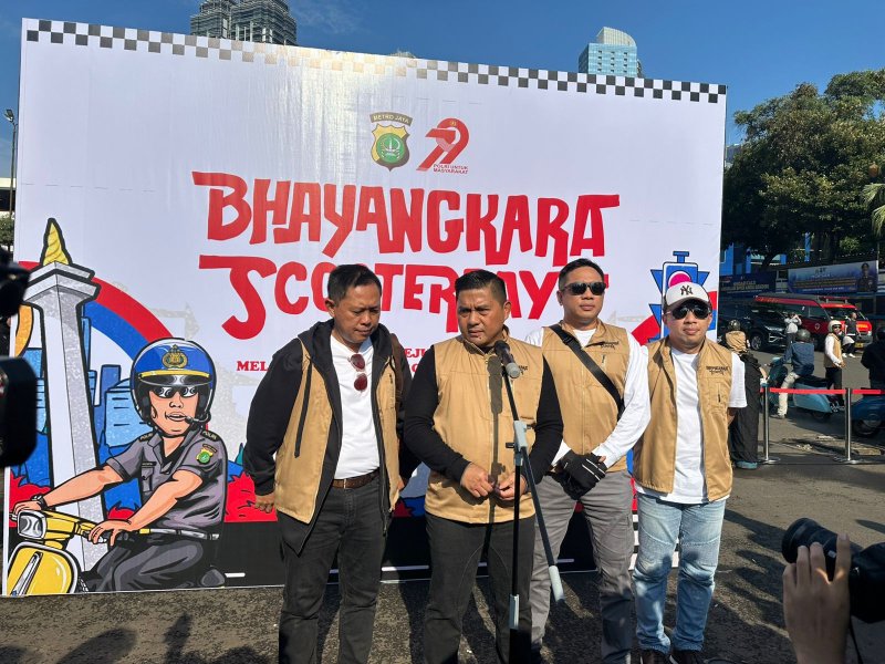 Ribuan Biker Ramaikan Bhayangkara Scooter Days di Jakarta, Kapolda: Ini Wadah Kampanye Safety Riding