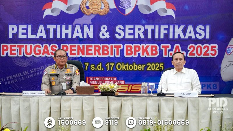 Korlantas Polri Siapkan SDM Unggul Hadapi Era BPKB Elektronik