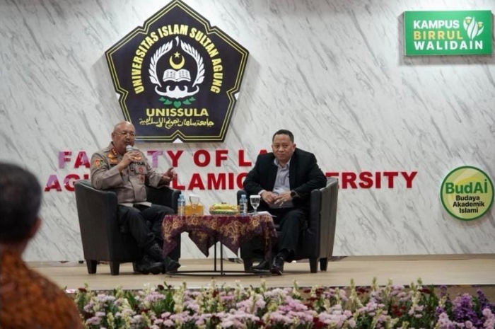 Kalemdiklat Polri, Resmikan Pusat Studi Ilmu Kepolisian Fakultas Hukum Unissula