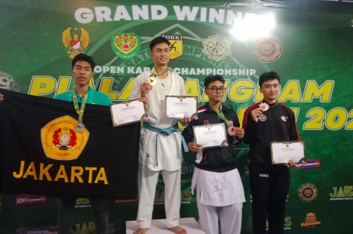 Tim Karate UPN Veteran Jakarta Berkibar di Piala Pangdam III/Siliwangi 2025